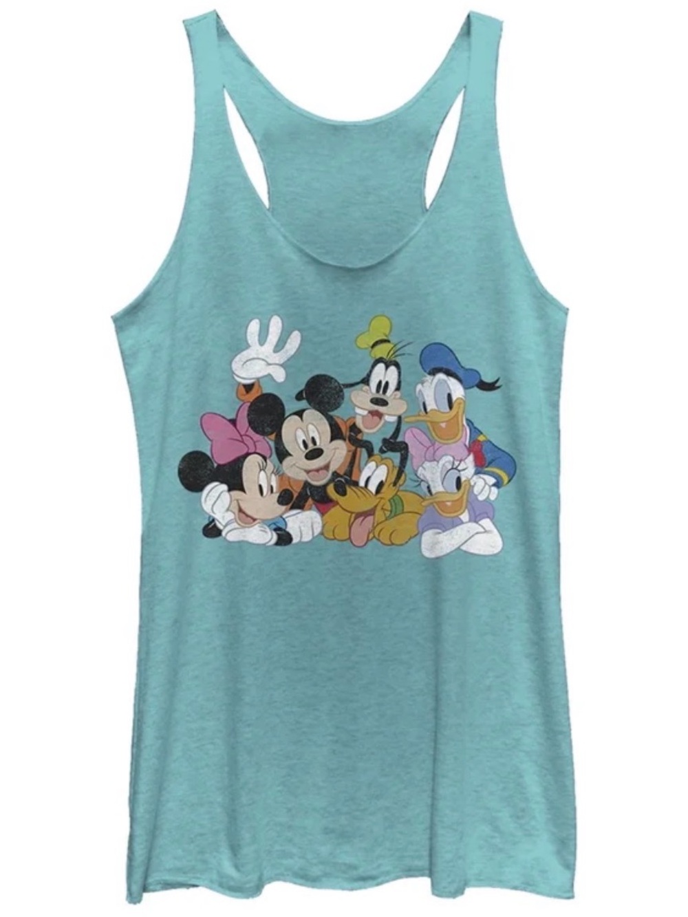 NWT Mickey & Friends Ombre Blue Tank Top